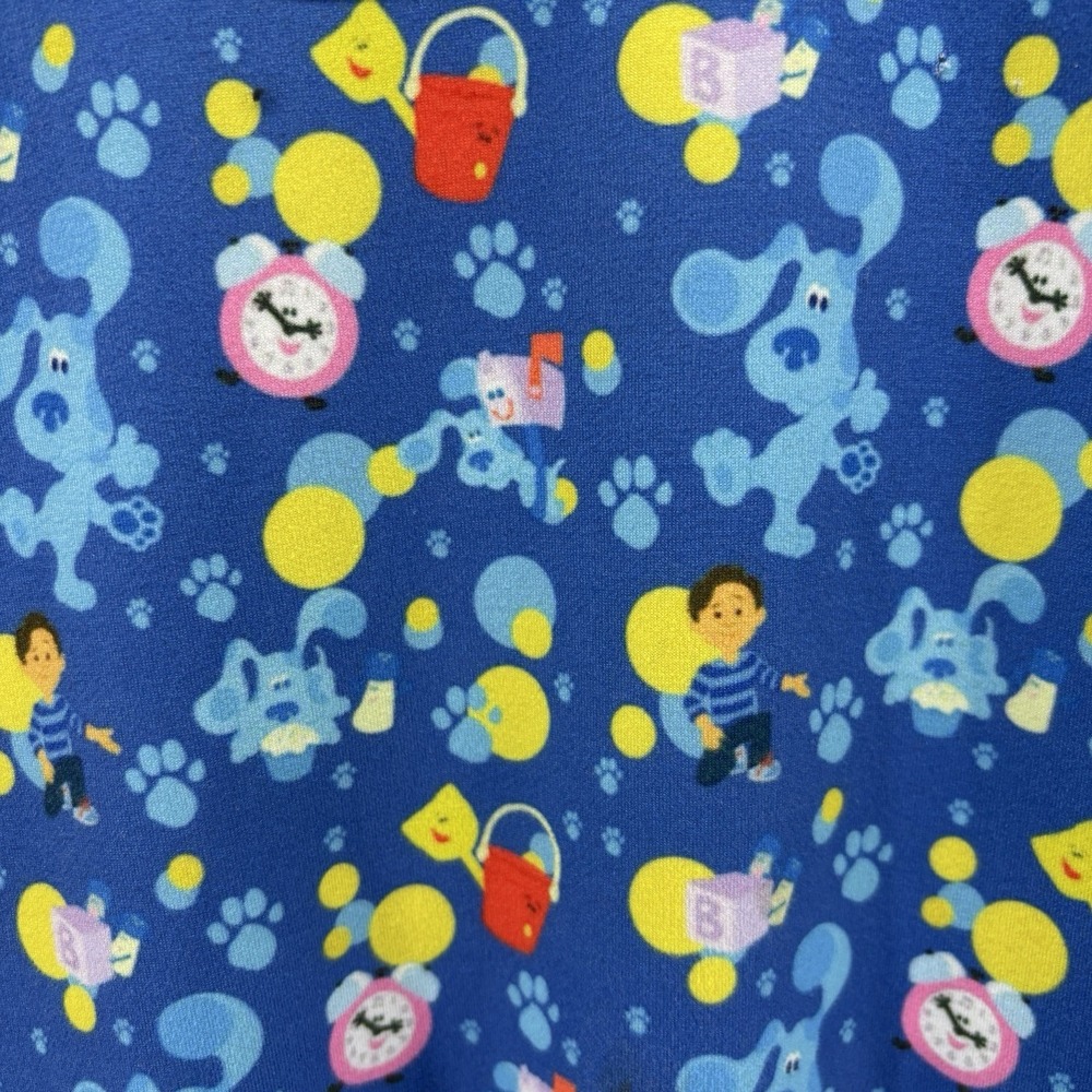 Blues Clues‎ Dress Girls 6 - 7 Blue Short Sleeve Josh All Over Print T Shirt - Picture 6 of 10